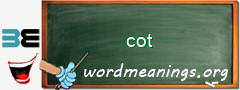 WordMeaning blackboard for cot